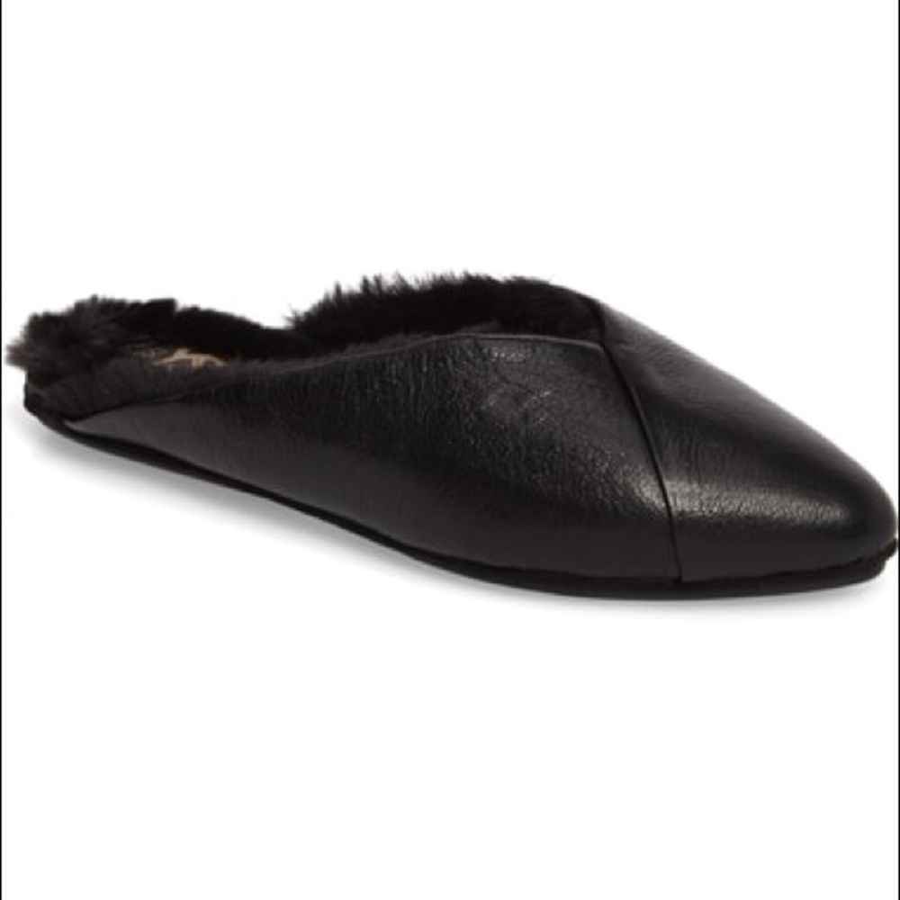 Yosi Samra fur lined mule never been worn
